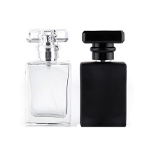 30ml Clear Cosmetic Packaging Luxury Cosmetics Containers and Packaging Unique Square Cheap Glass Perfume Bottle
